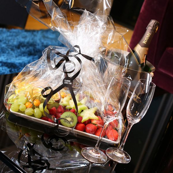 Paket med Mousserande Vin och fruktfat